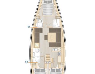 Hrvatska Biograd - Hanse Yachts Hanse 458 - 3 cab.