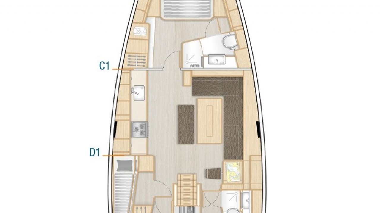 Croatia Trogir - Hanse Yachts Hanse 508 - 4 + 1 cab.